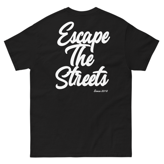 EscapeTheStreets black skyline streetwear t-shirt