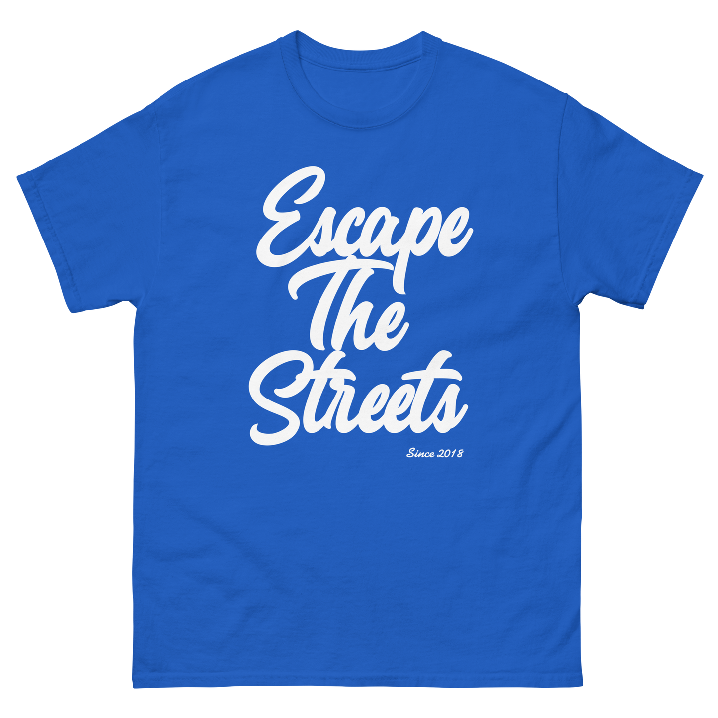 Blue & White EscapeTheStreets T-Shirt