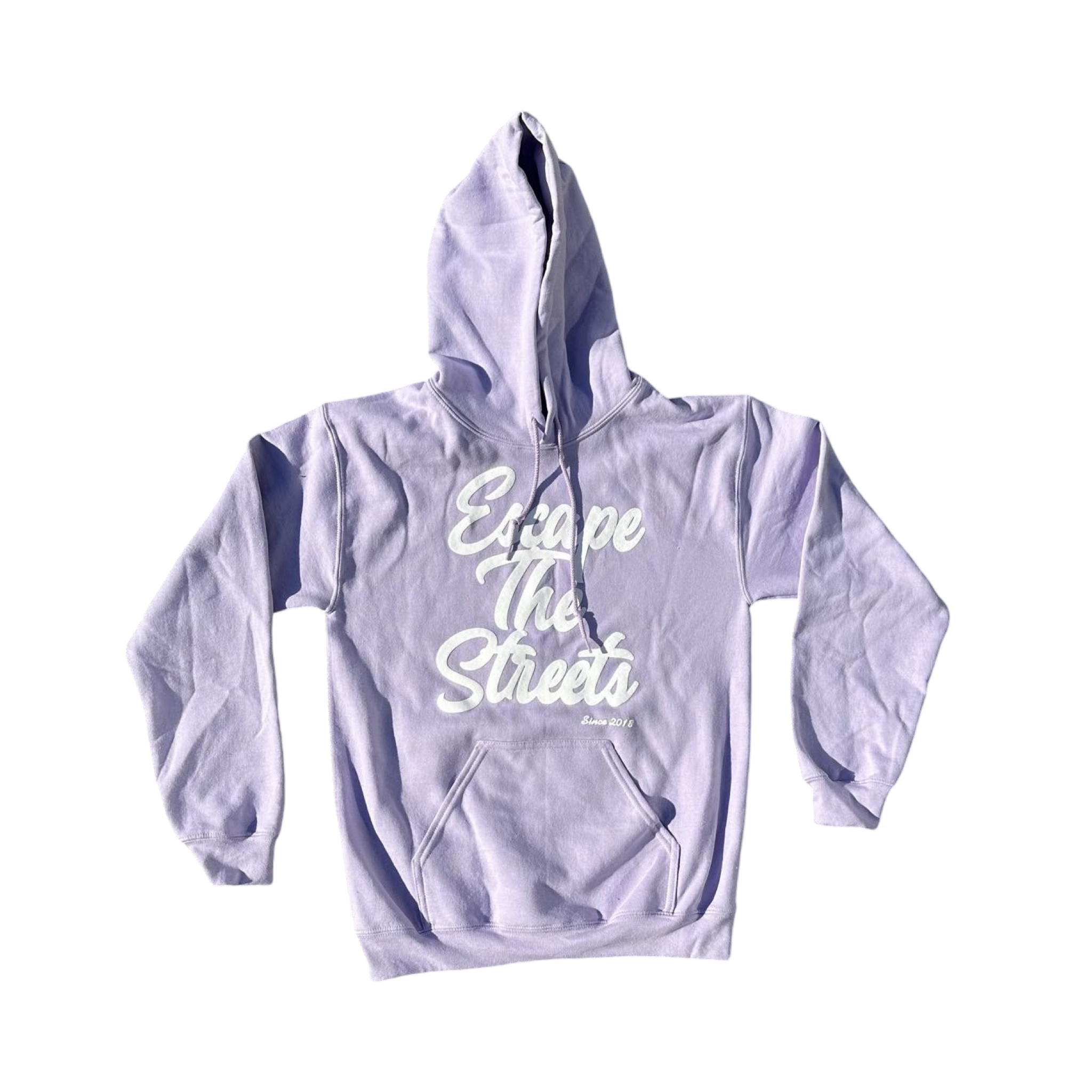Orchid/white EscapeTheStreets Hoodie