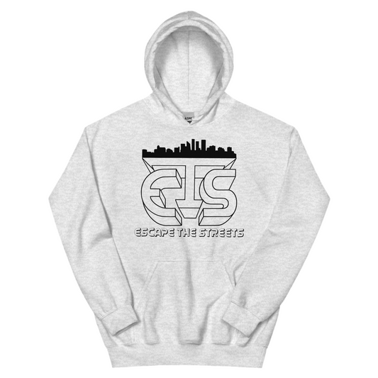 Gray EscapeTheStreets skyline Hoodie