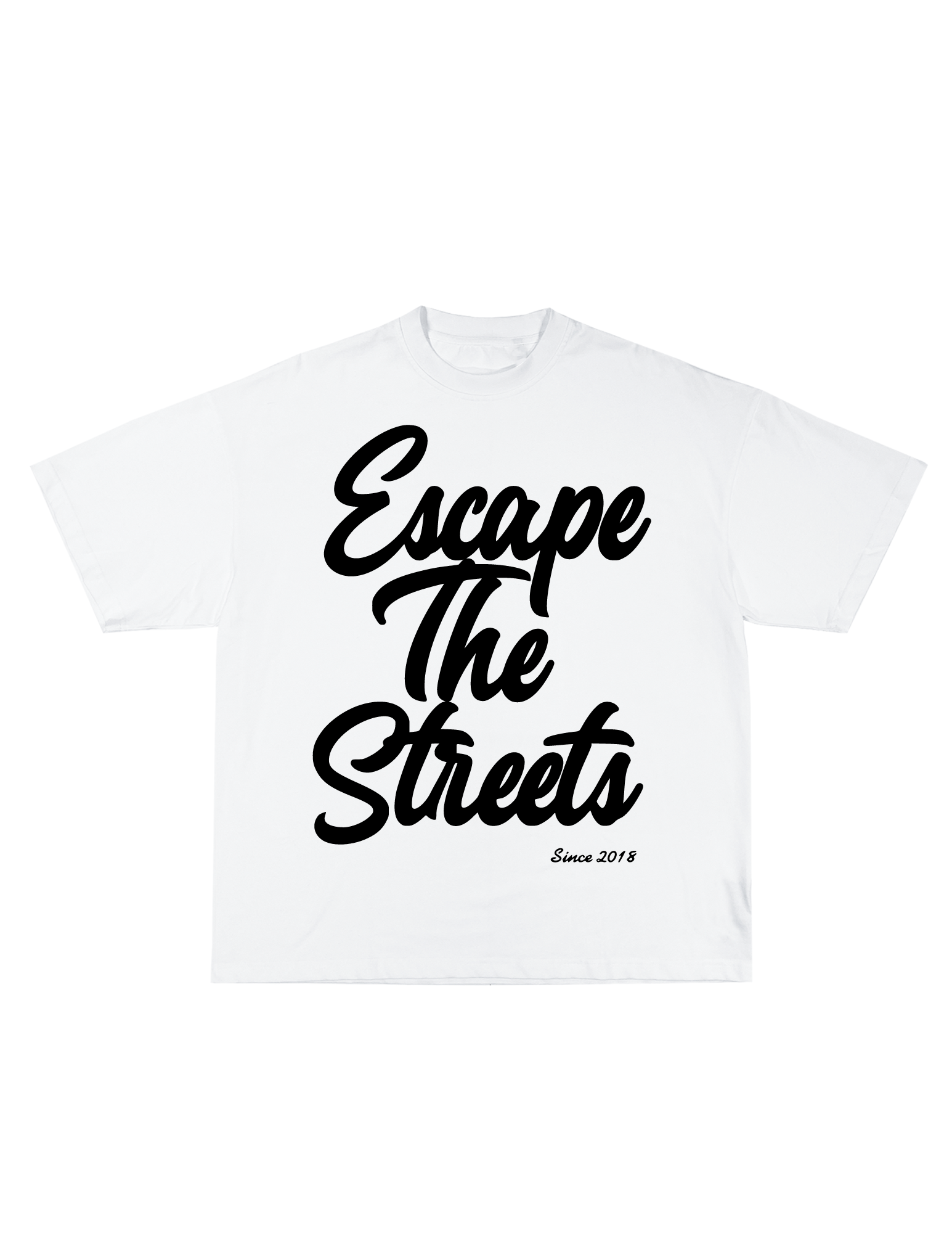 EscapeTheStreets T-Shirt White/Black