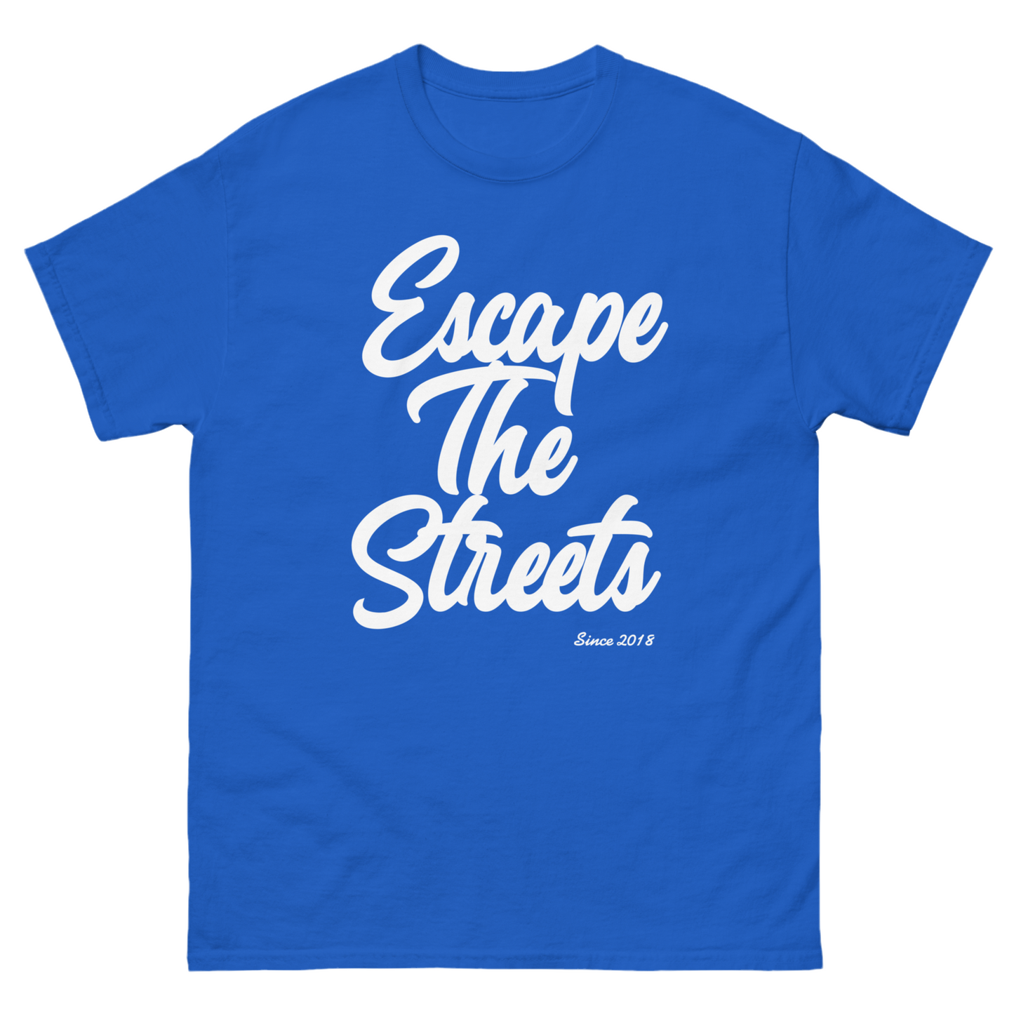 Blue & White EscapeTheStreets T-Shirt