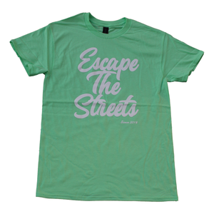 Mint & White Green EscapeTheStreets T-Shirt