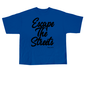 EscapeTheStreets T-Shirt Blue/Black