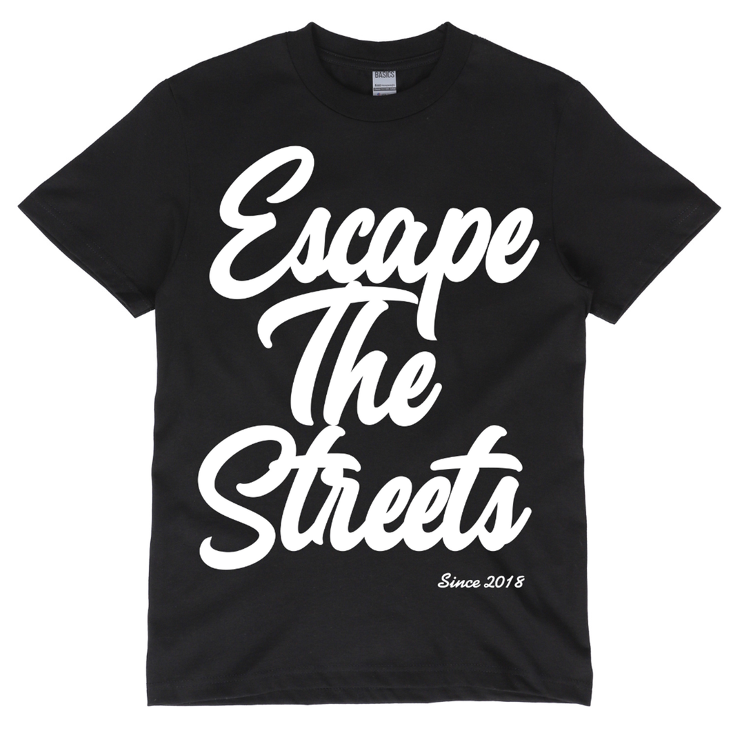 Black EscapeTheStreets T-shirt