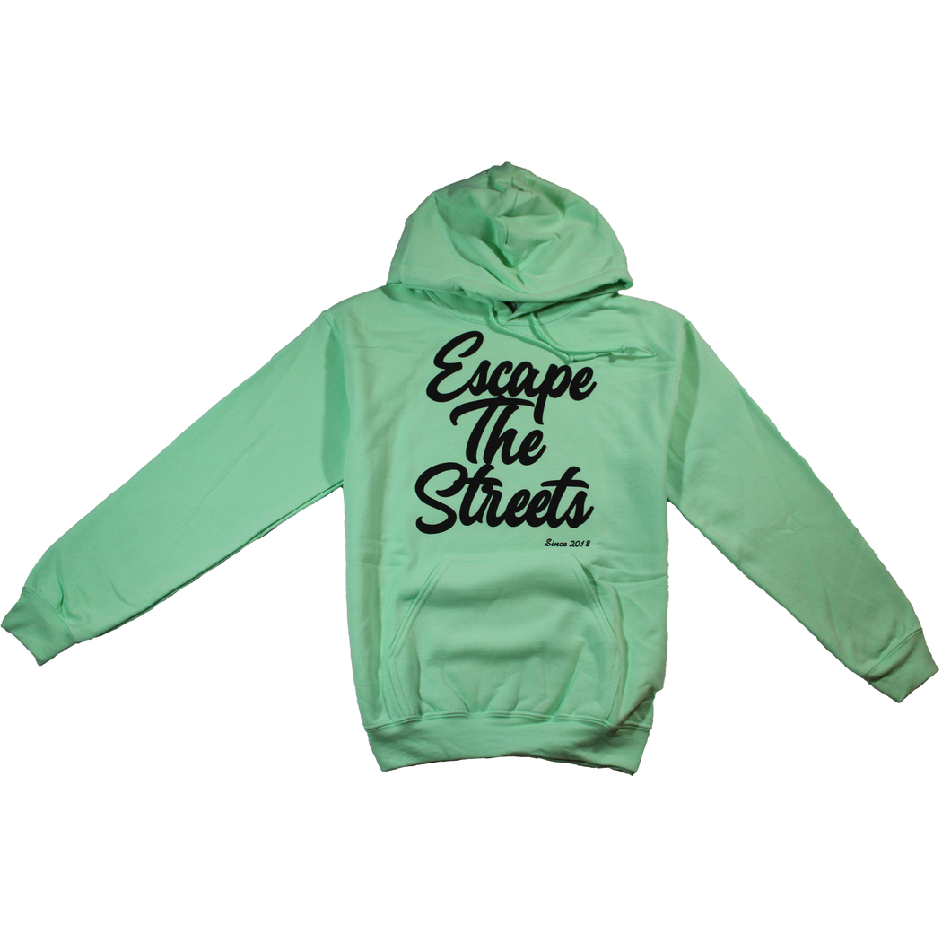 mint green EscapeTheStreets Hoodie