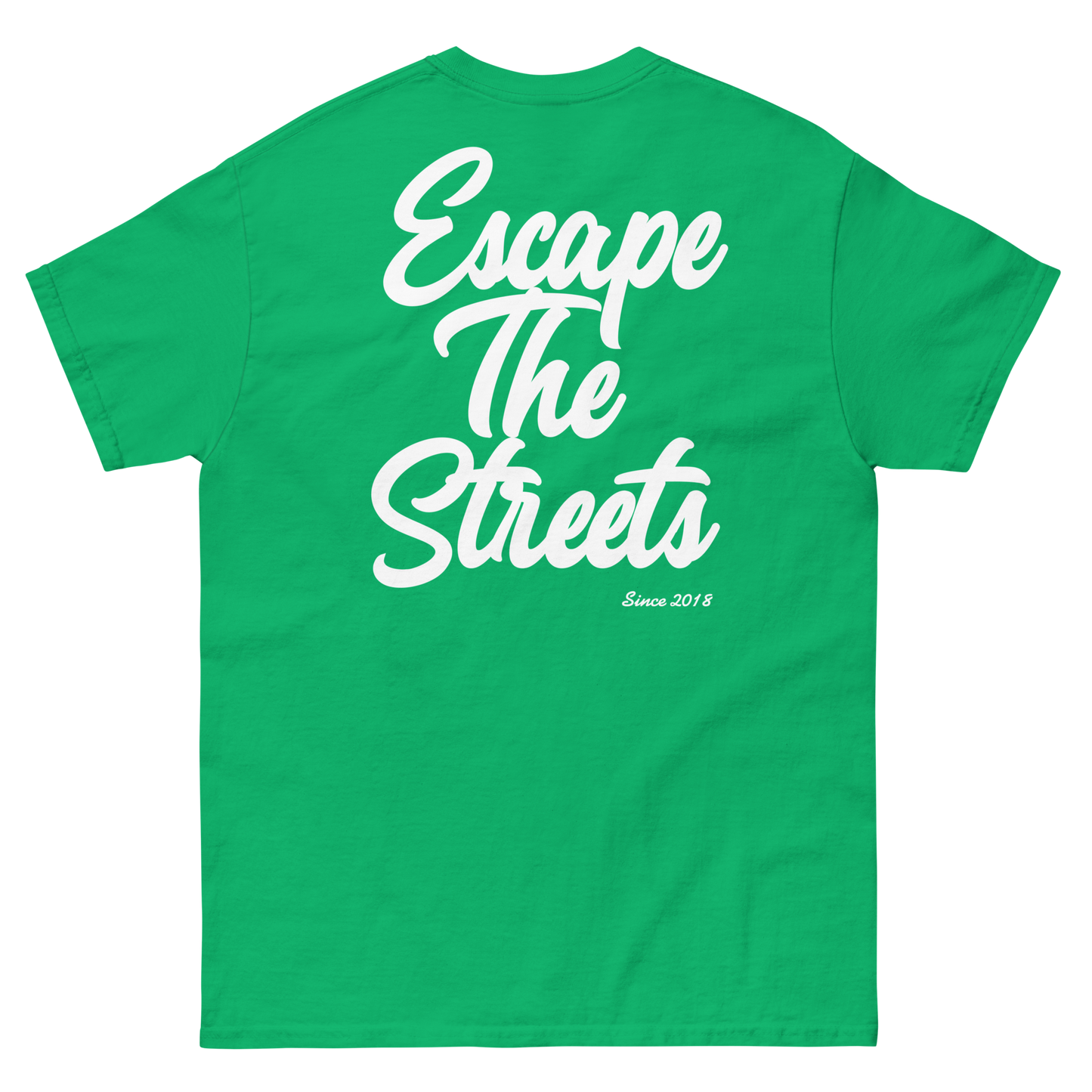 Irish green EscapeTheStreets Skyline Tee