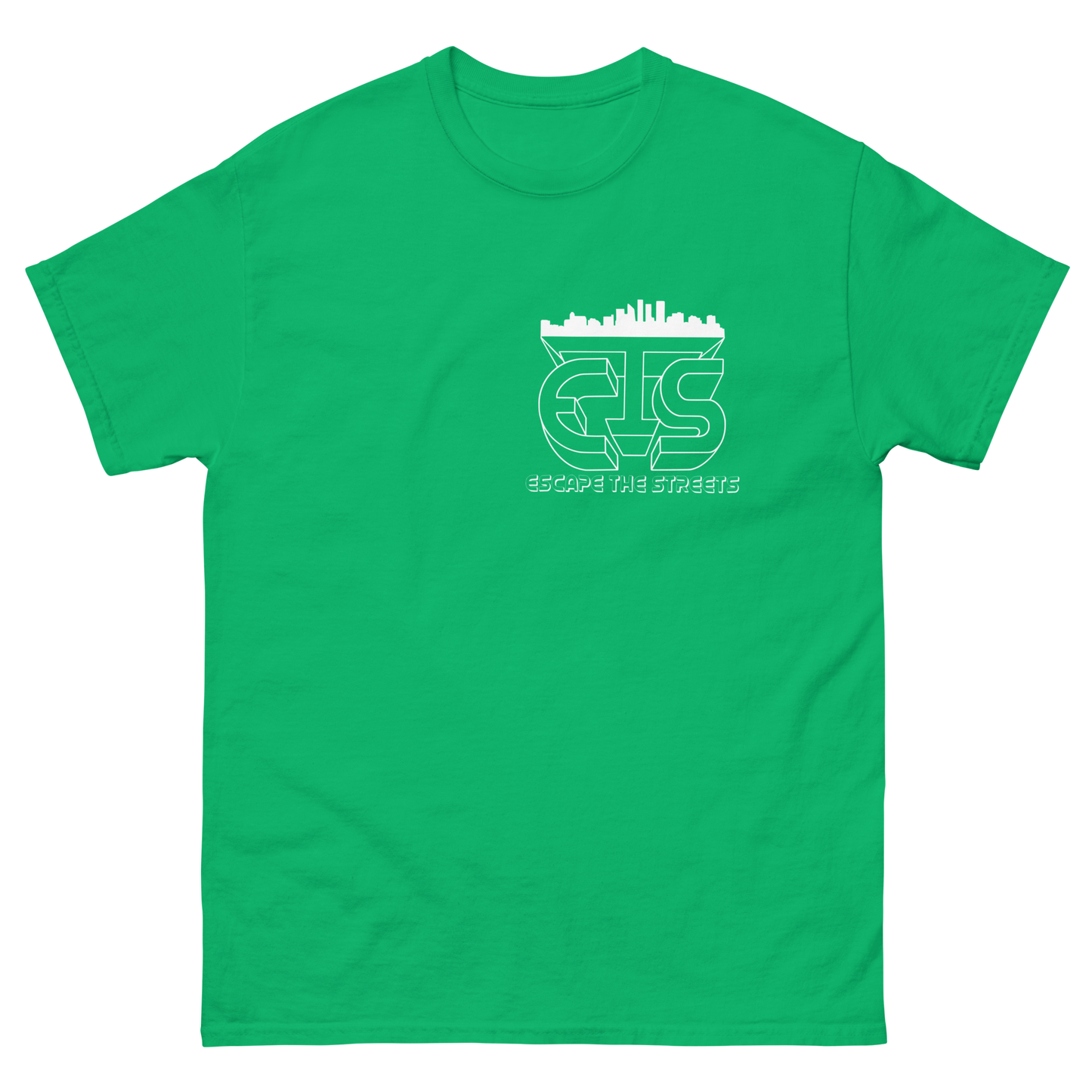 Irish green EscapeTheStreets Skyline Tee