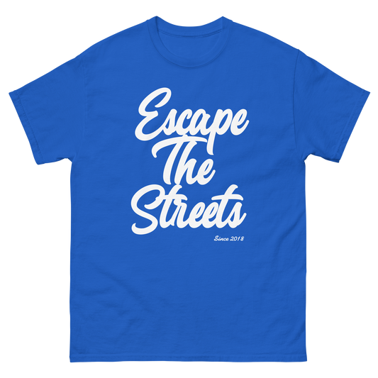 Blue & White EscapeTheStreets T-Shirt