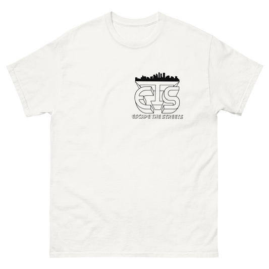 White Escapethestreets skyline tee